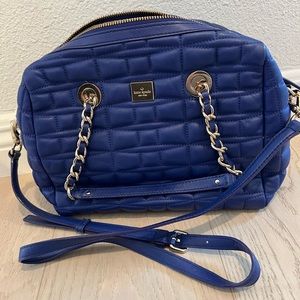 Kate Spade Blue Quilted leather shoulder bag